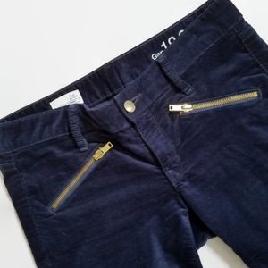 GAP Always Skinny Navy Blue Velvet Jeans